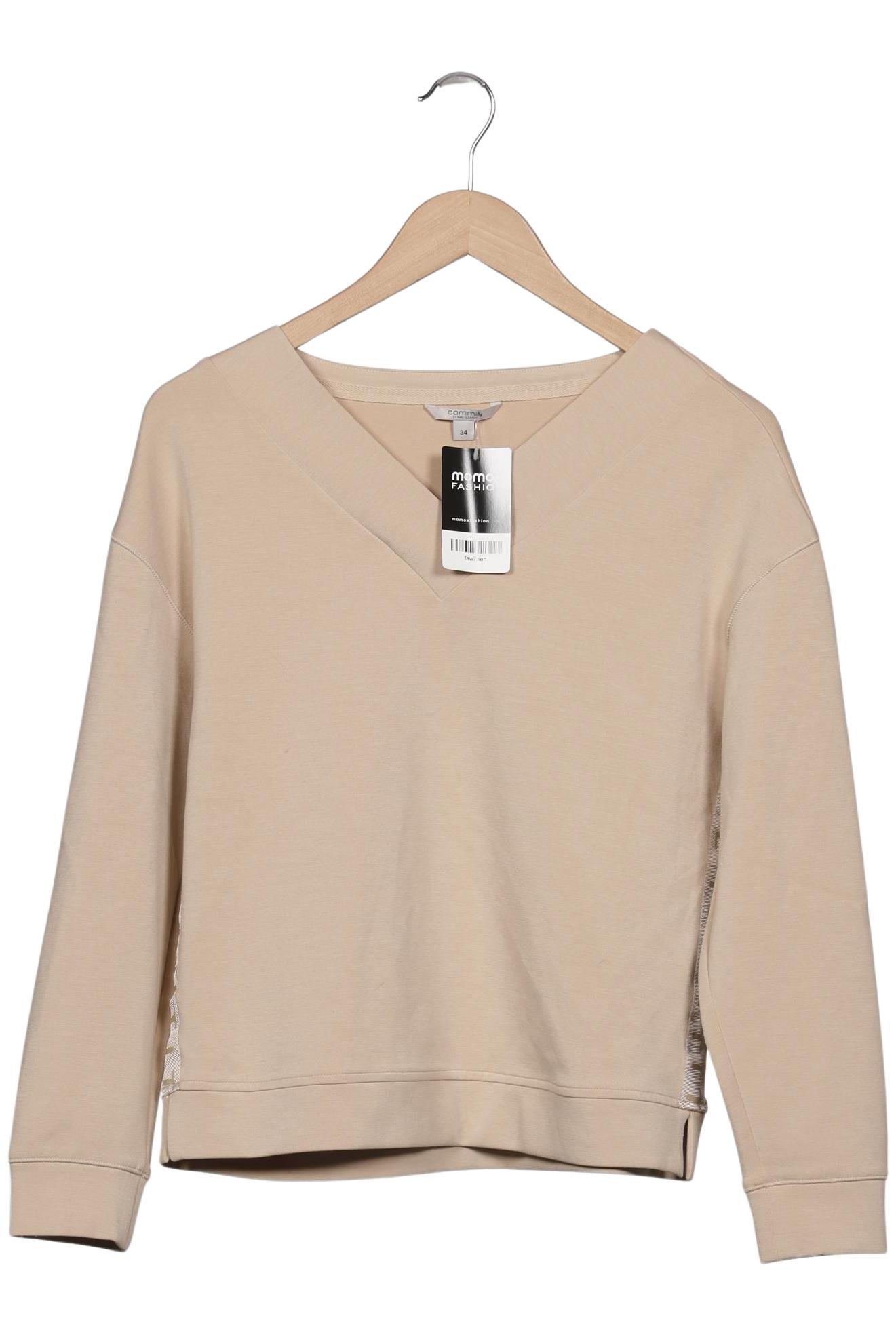 

Comma Damen Sweatshirt, beige, Gr. 34