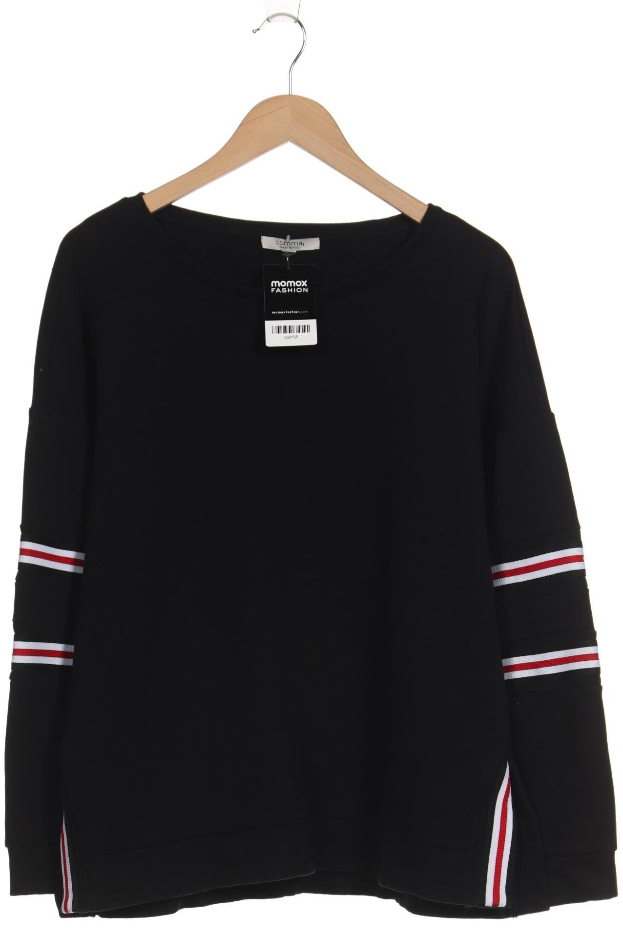 

Comma Damen Sweatshirt, schwarz, Gr. 44
