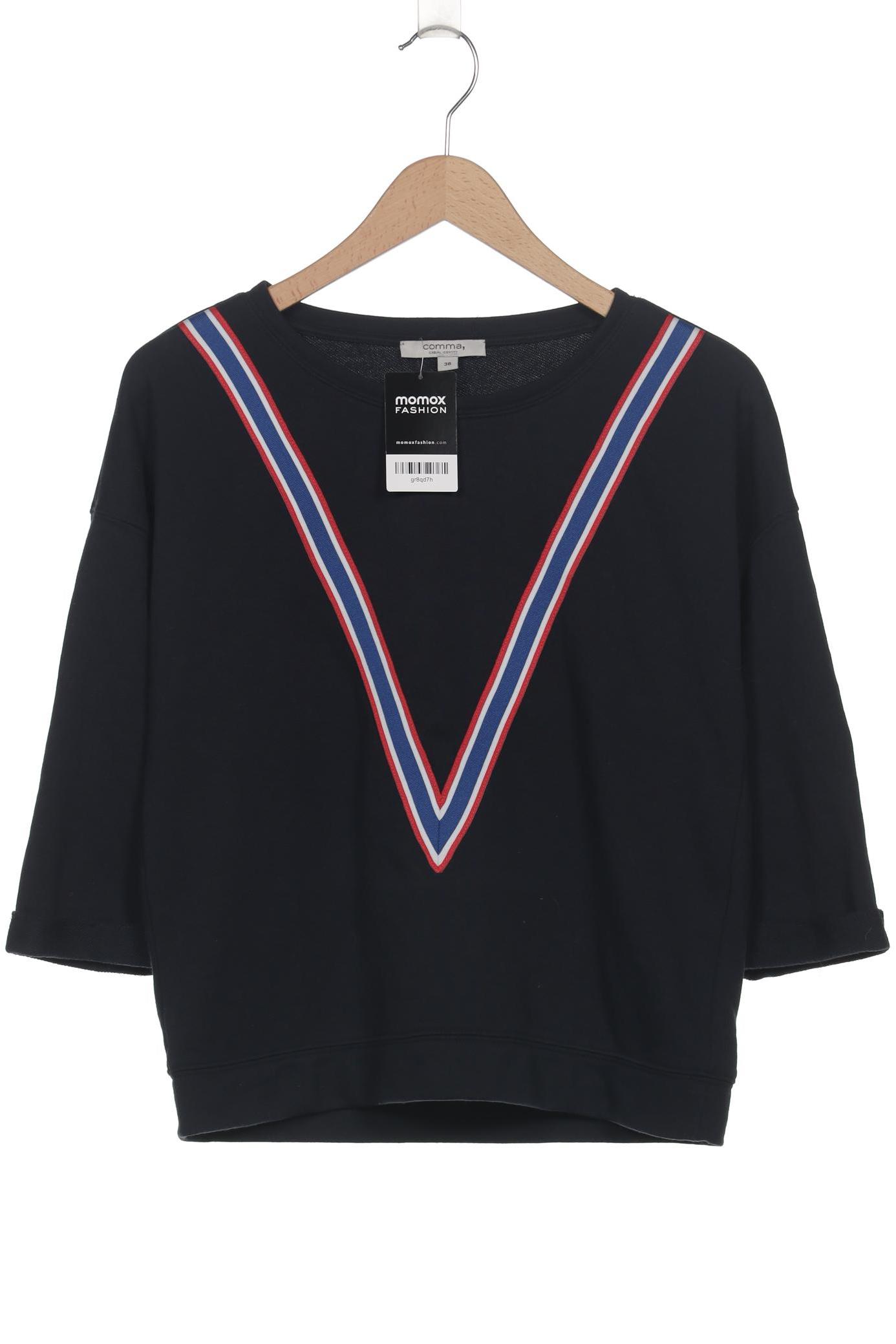 

Comma Damen Sweatshirt, marineblau, Gr. 36