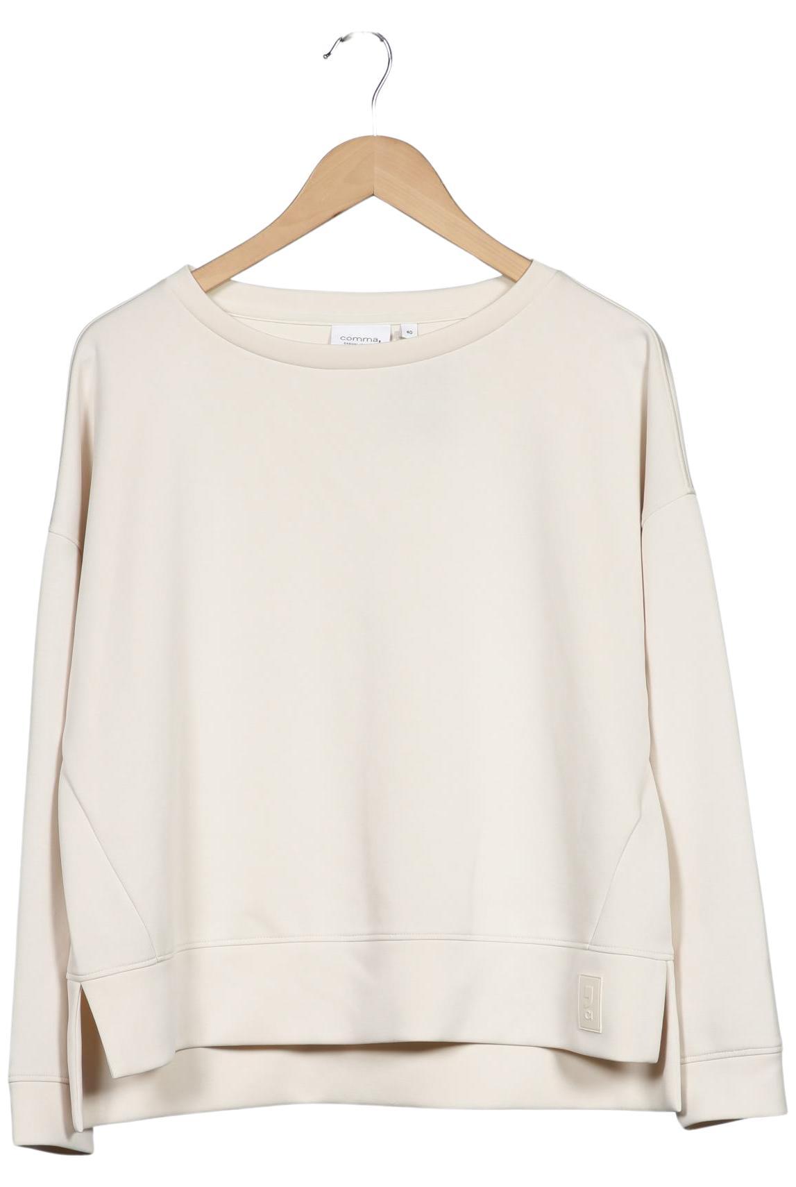 

Comma Damen Sweatshirt, cremeweiß, Gr. 40