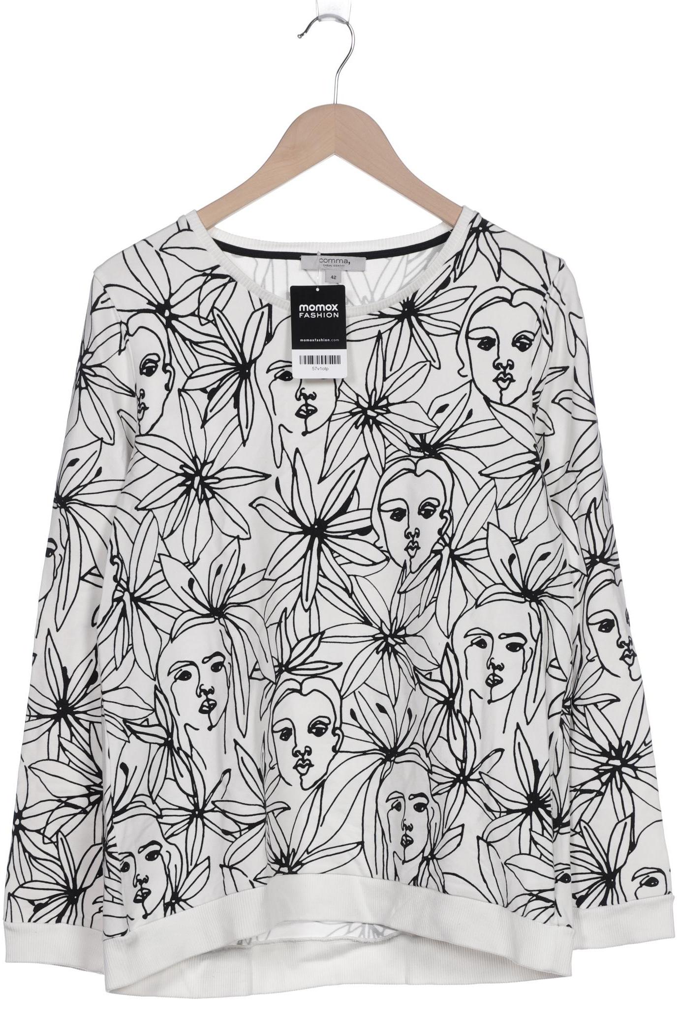 

Comma Damen Sweatshirt, weiß