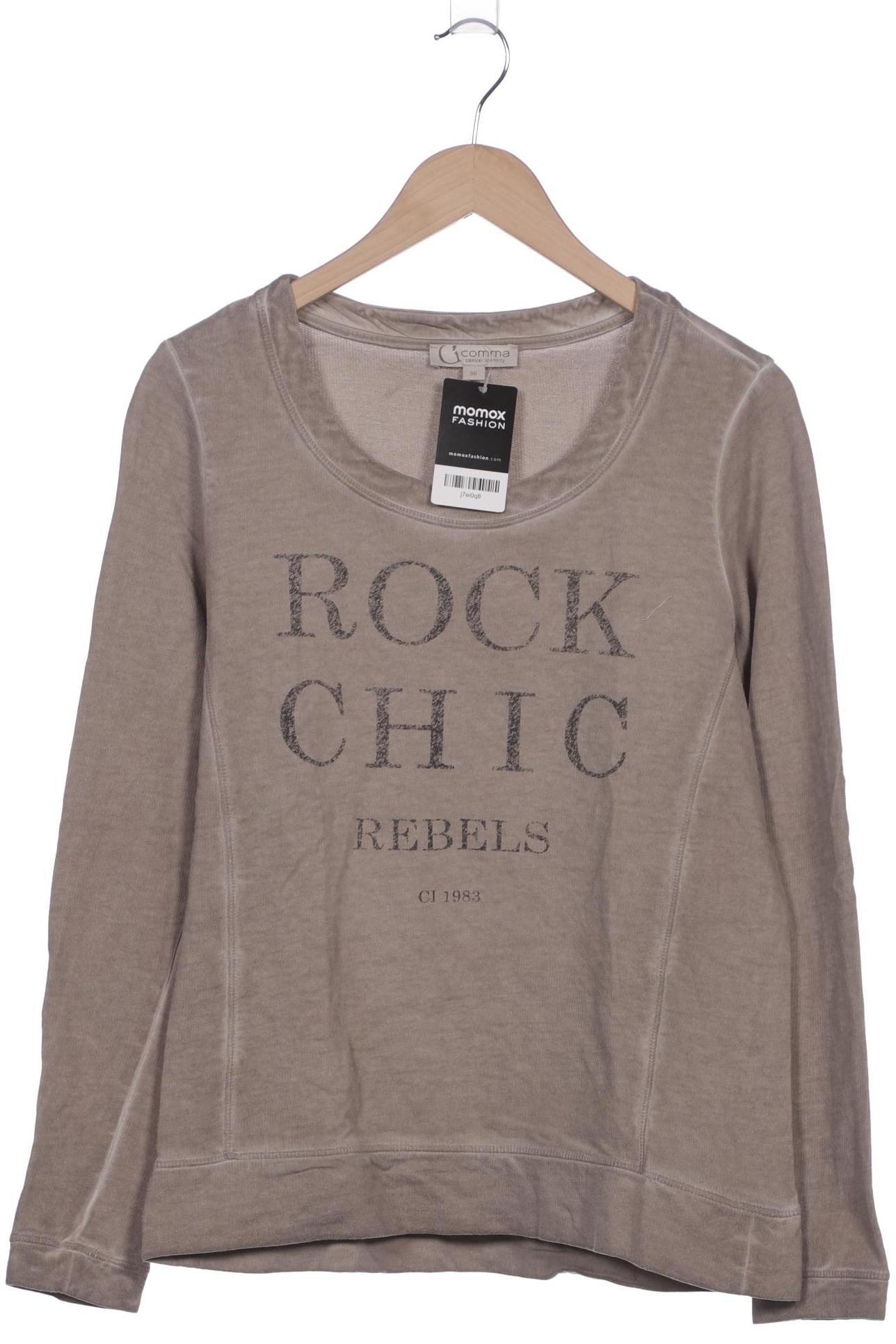 

Comma Damen Sweatshirt, beige, Gr. 36