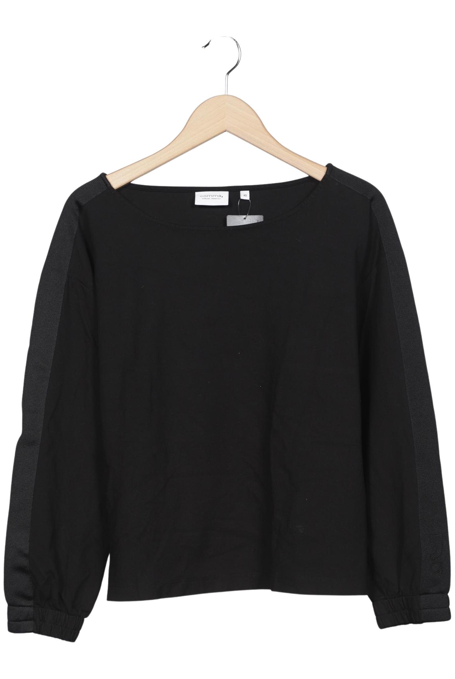 

Comma Damen Sweatshirt, schwarz, Gr. 40