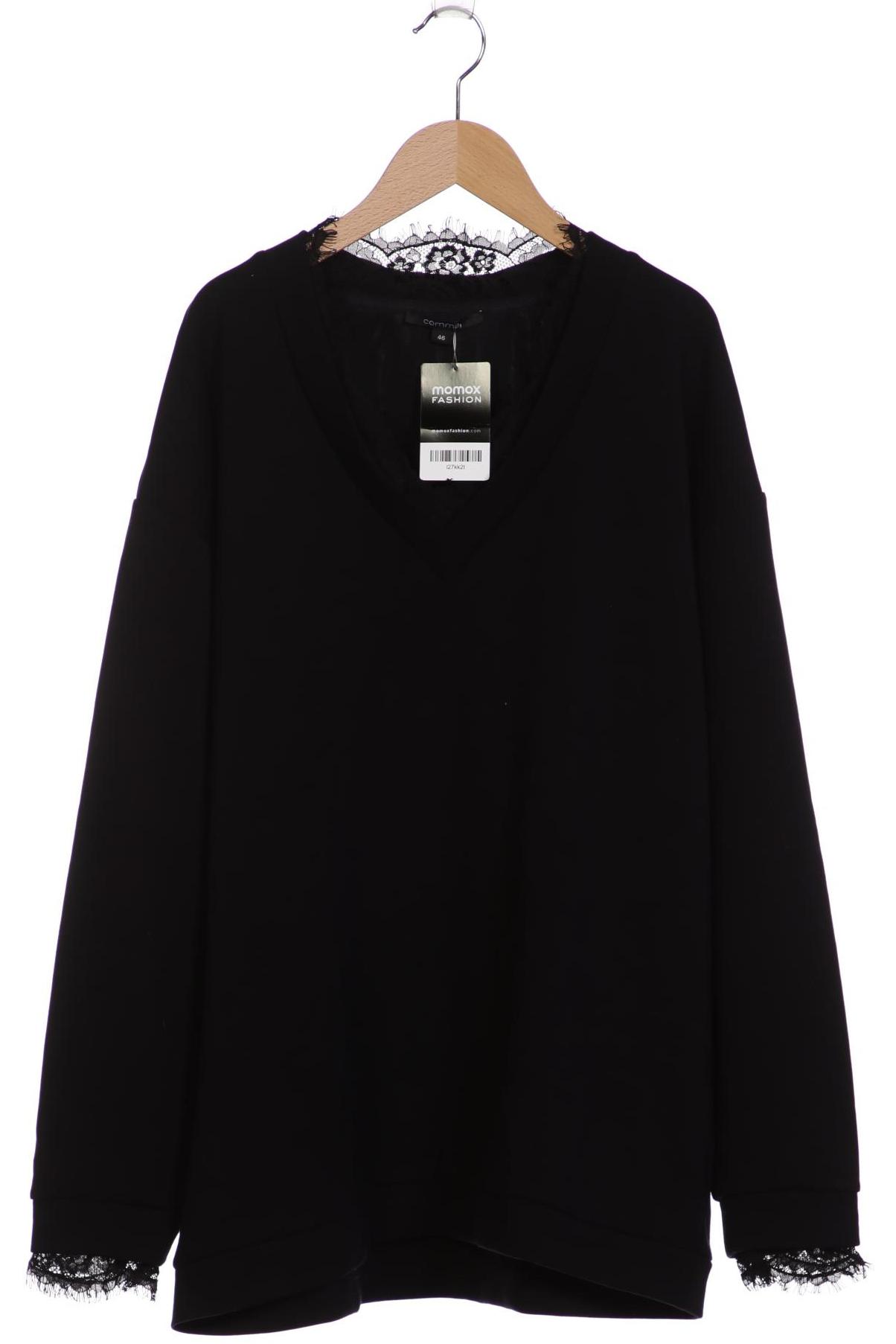 

Comma Damen Sweatshirt, schwarz, Gr. 46