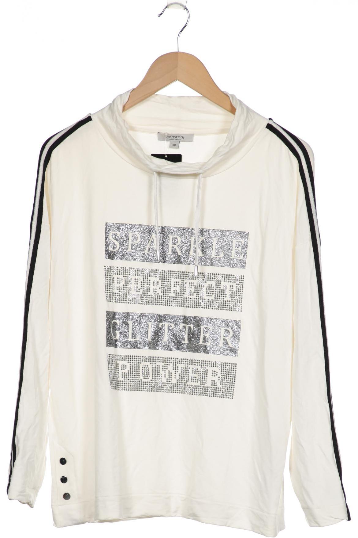 

Comma Damen Sweatshirt, weiß, Gr. 38