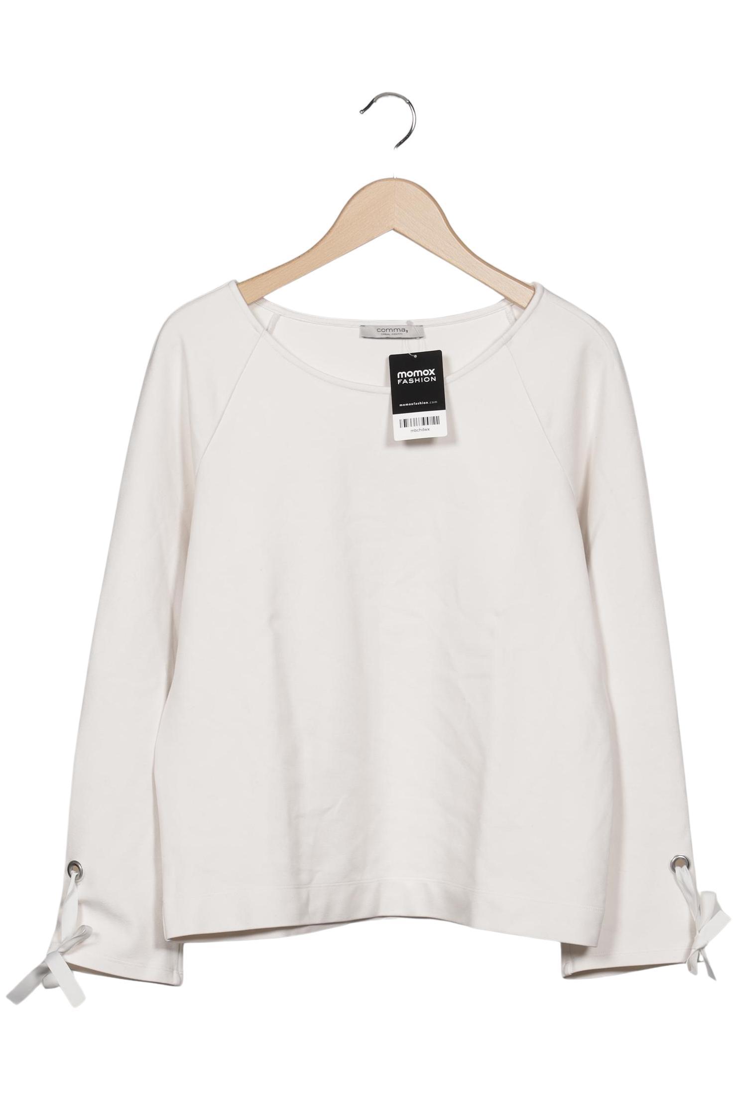 

Comma Damen Sweatshirt, weiß, Gr. 40