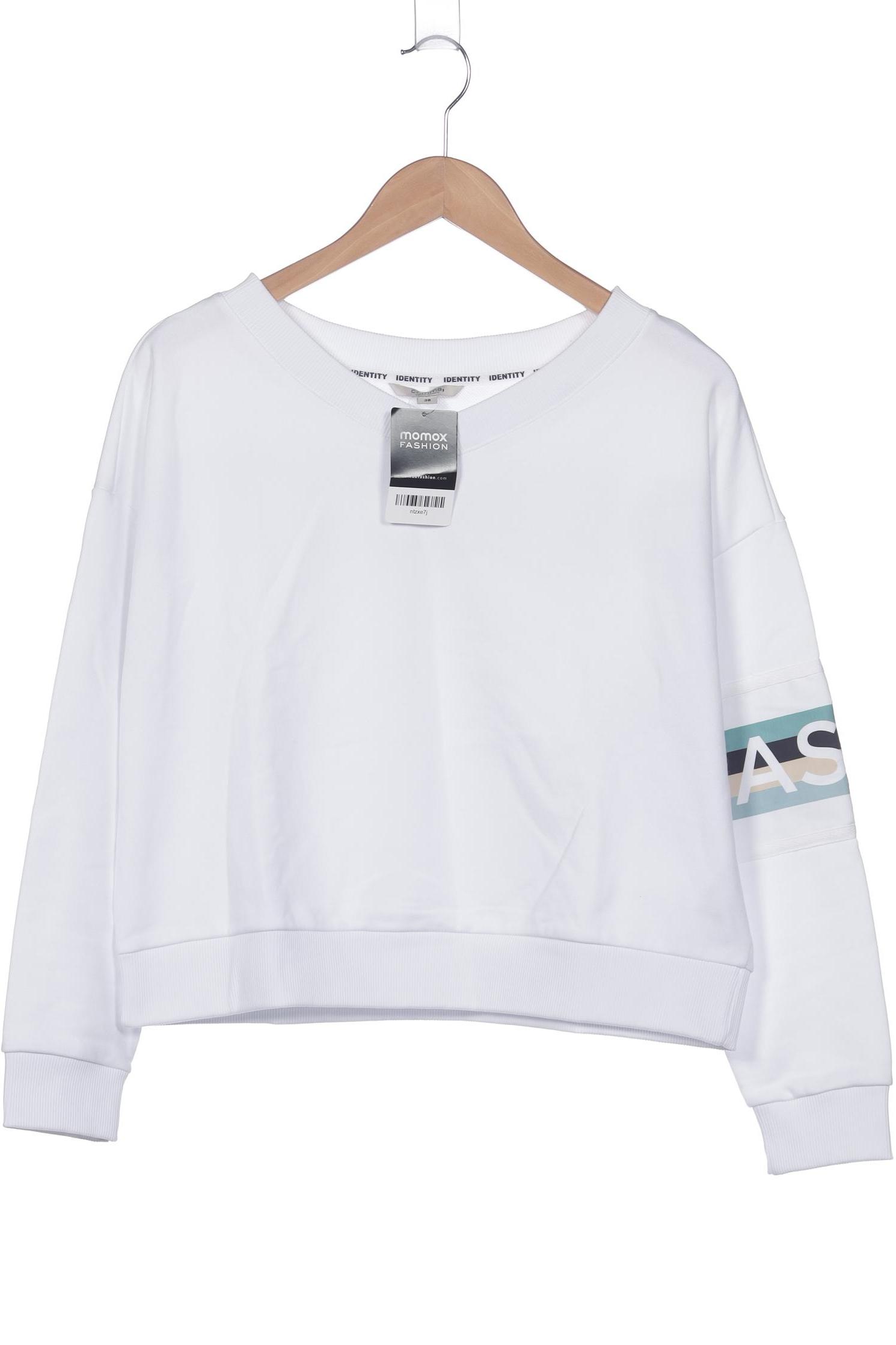 

Comma Damen Sweatshirt, weiß, Gr. 38