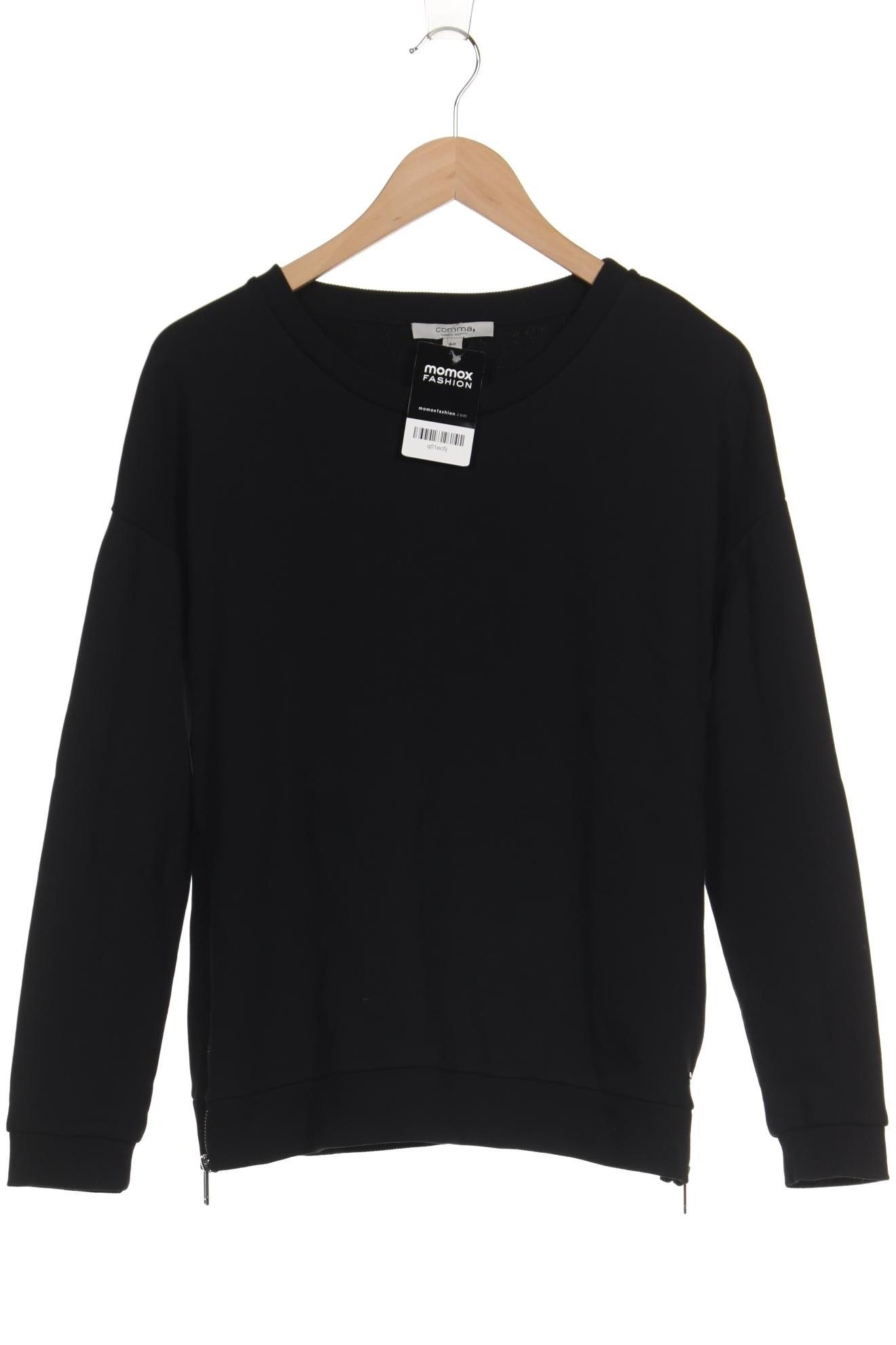 

Comma Damen Sweatshirt, schwarz, Gr. 40