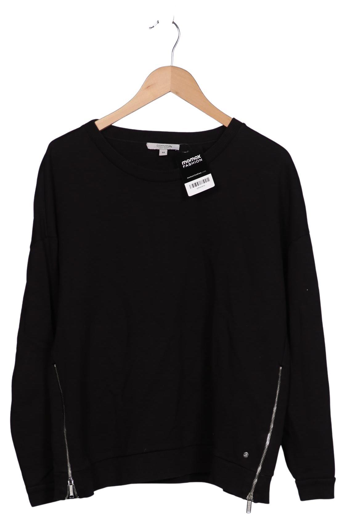 

Comma Damen Sweatshirt, schwarz, Gr. 44