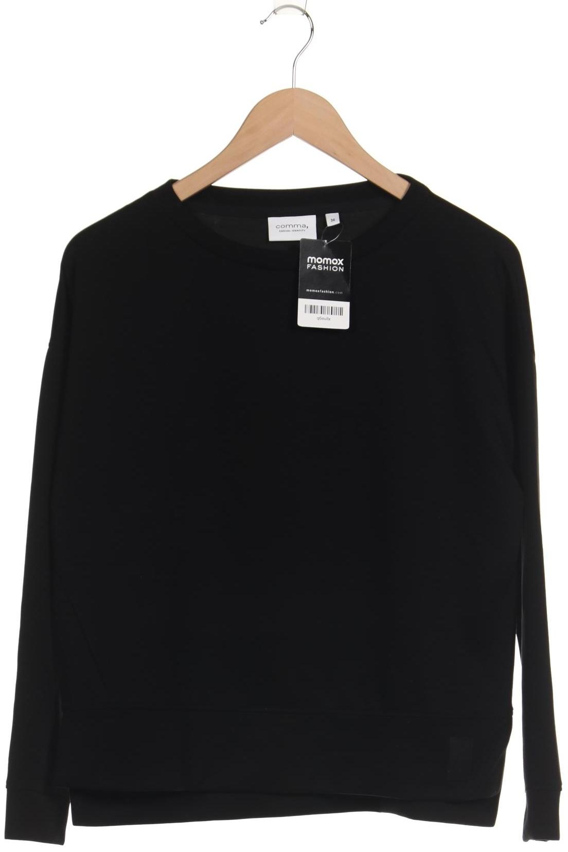 

Comma Damen Sweatshirt, schwarz, Gr. 36