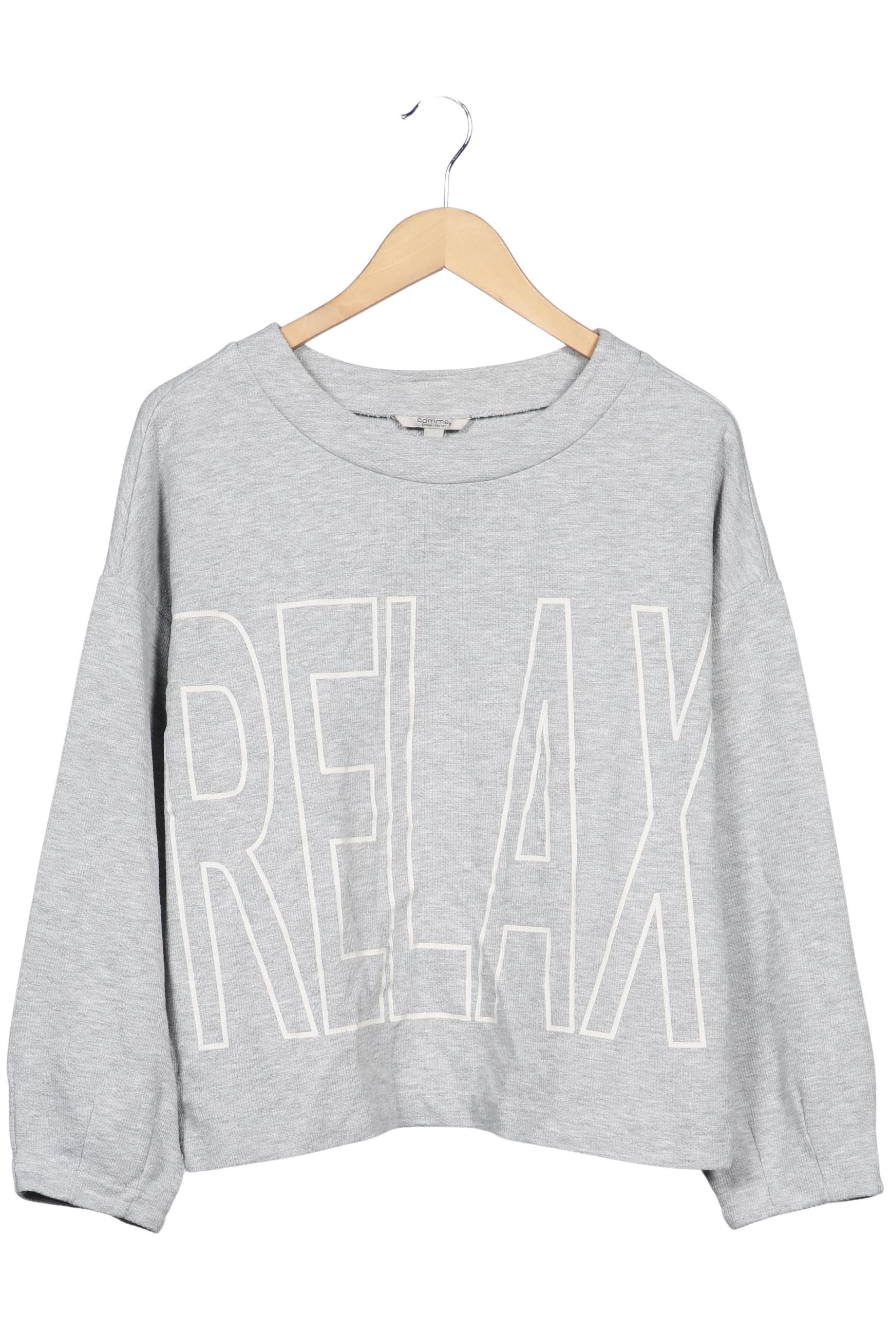 

Comma Damen Sweatshirt, grau, Gr. 40