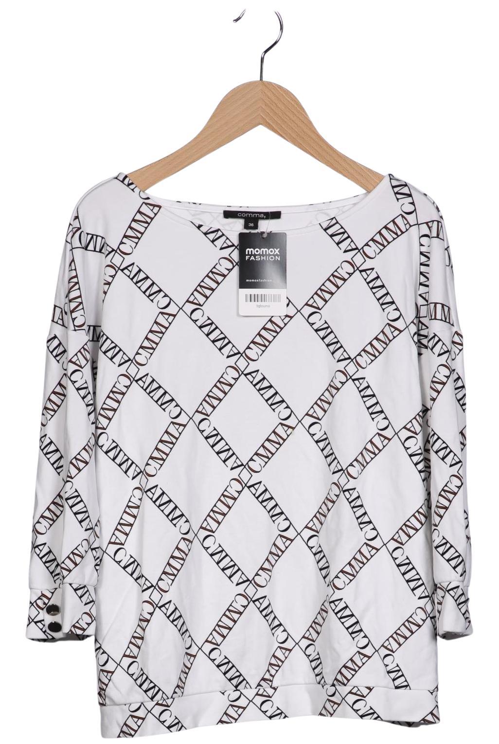 

Comma Damen Sweatshirt, weiß, Gr. 36