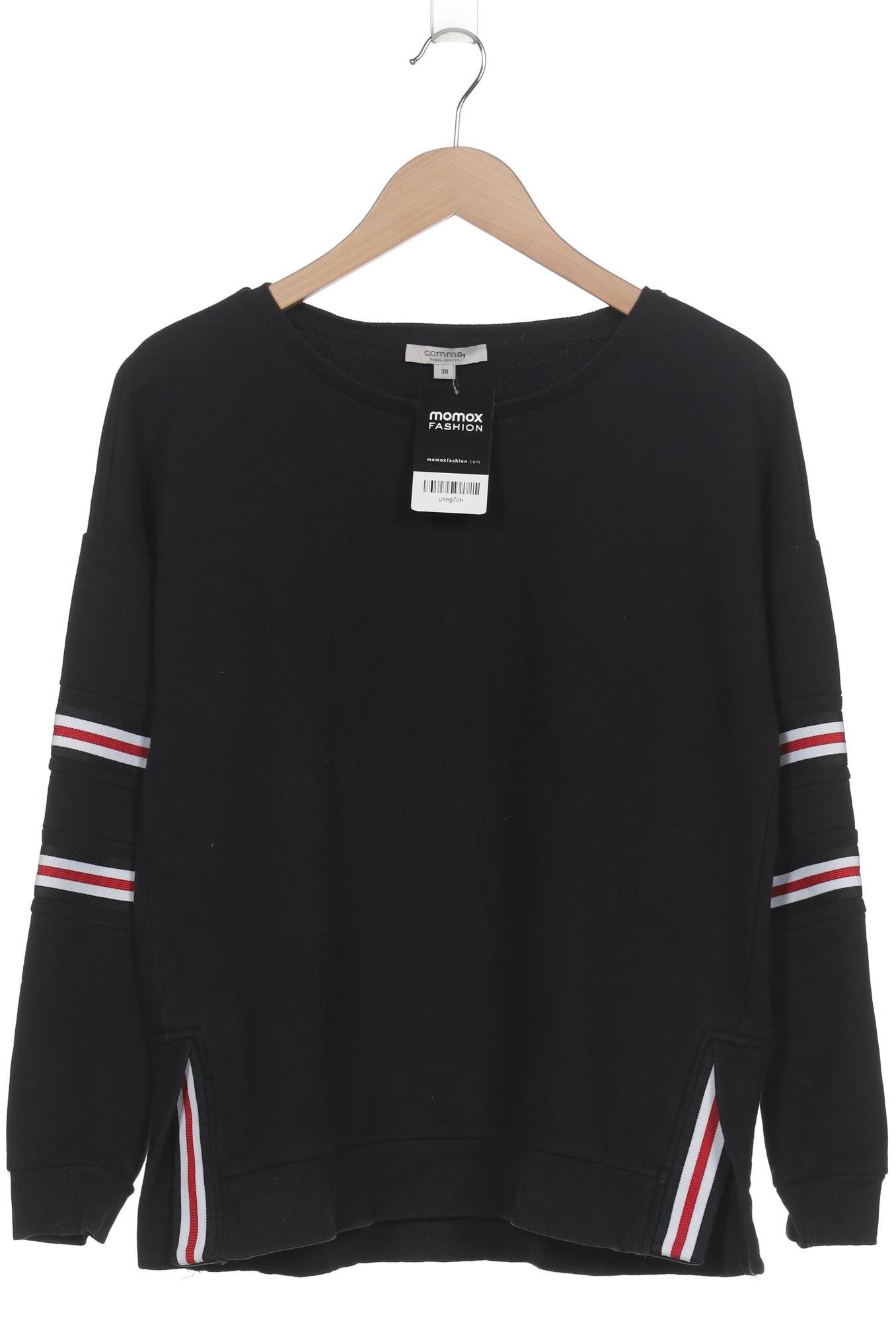 

Comma Damen Sweatshirt, schwarz, Gr. 38