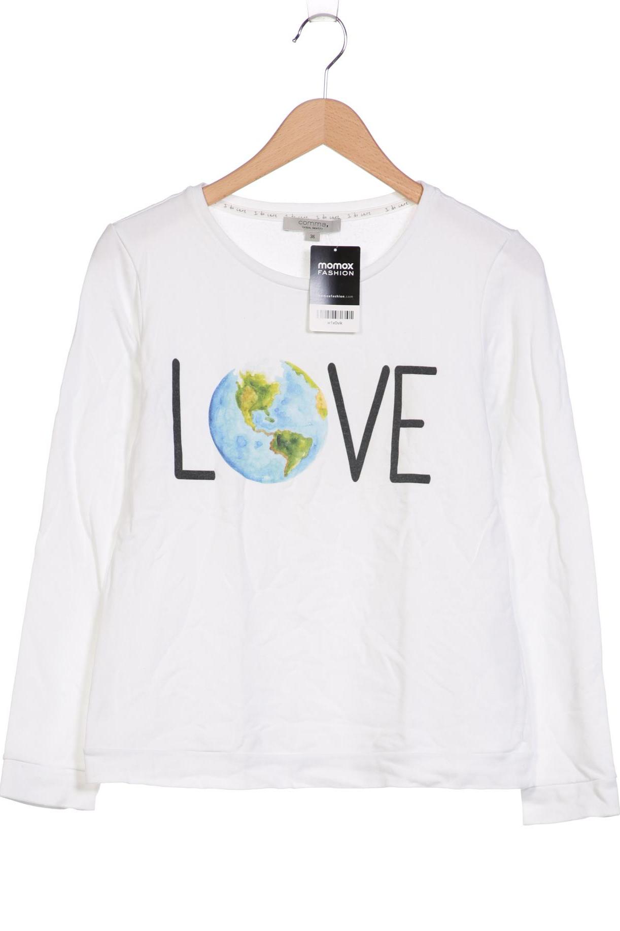 

Comma Damen Sweatshirt, weiß, Gr. 36