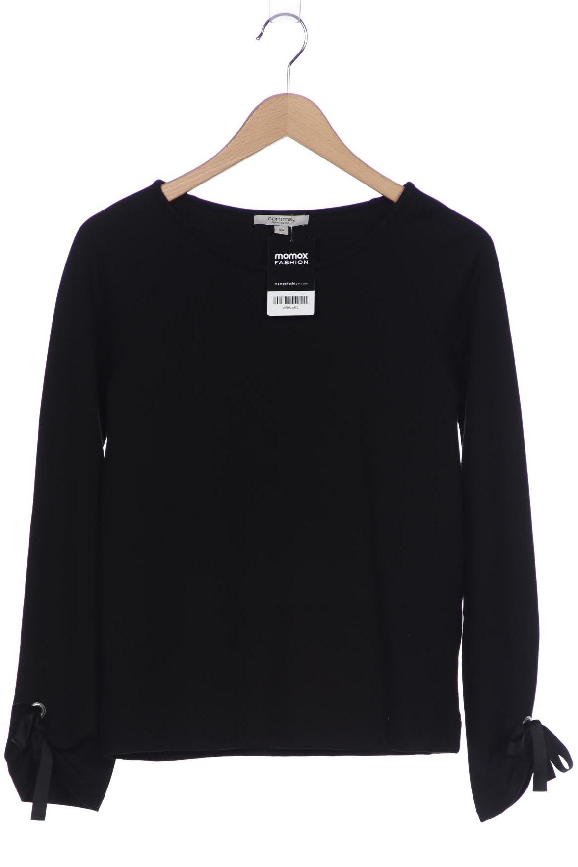 

Comma Damen Sweatshirt, schwarz, Gr. 34