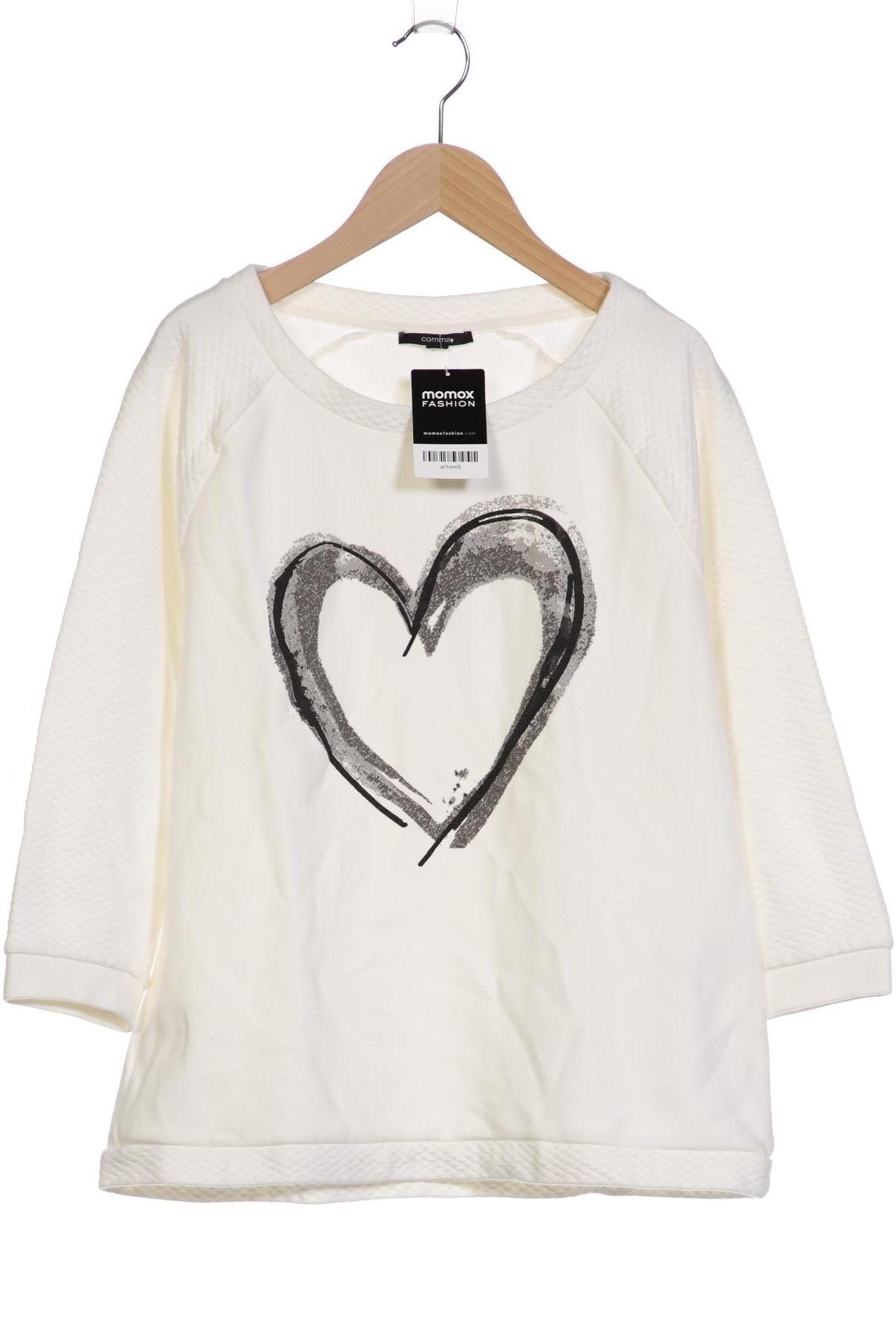 

Comma Damen Sweatshirt, weiß, Gr. 42