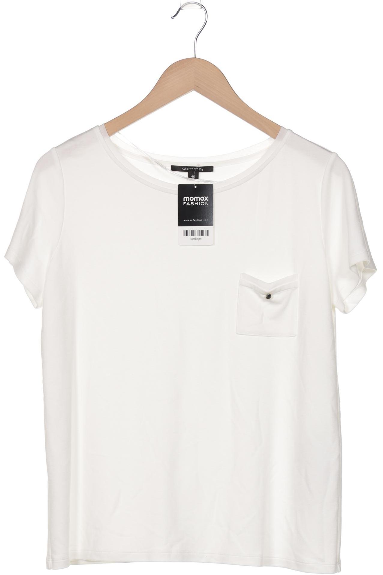 

Comma Damen T-Shirt, weiß