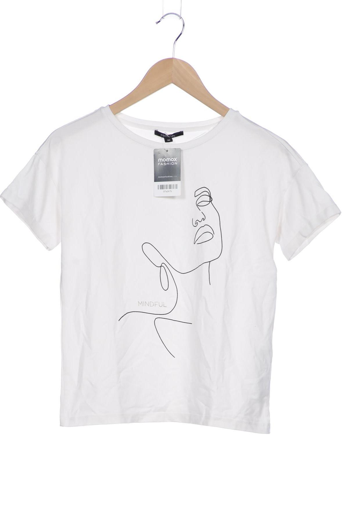 

Comma Damen T-Shirt, weiß, Gr. 36