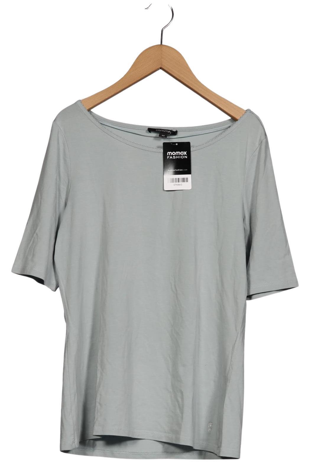 

Comma Damen T-Shirt, hellblau, Gr. 40