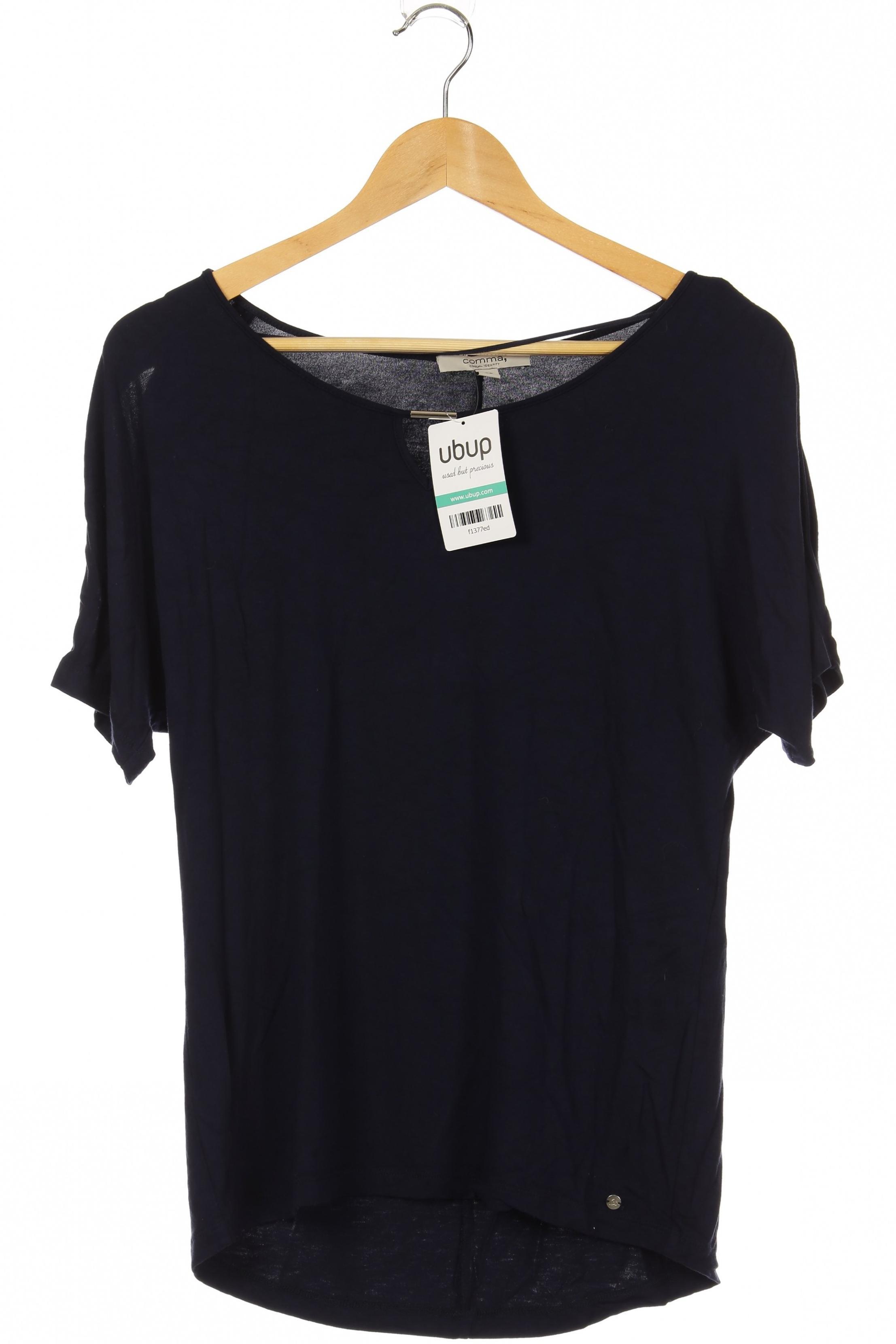 

Comma Damen T-Shirt, marineblau, Gr. 34