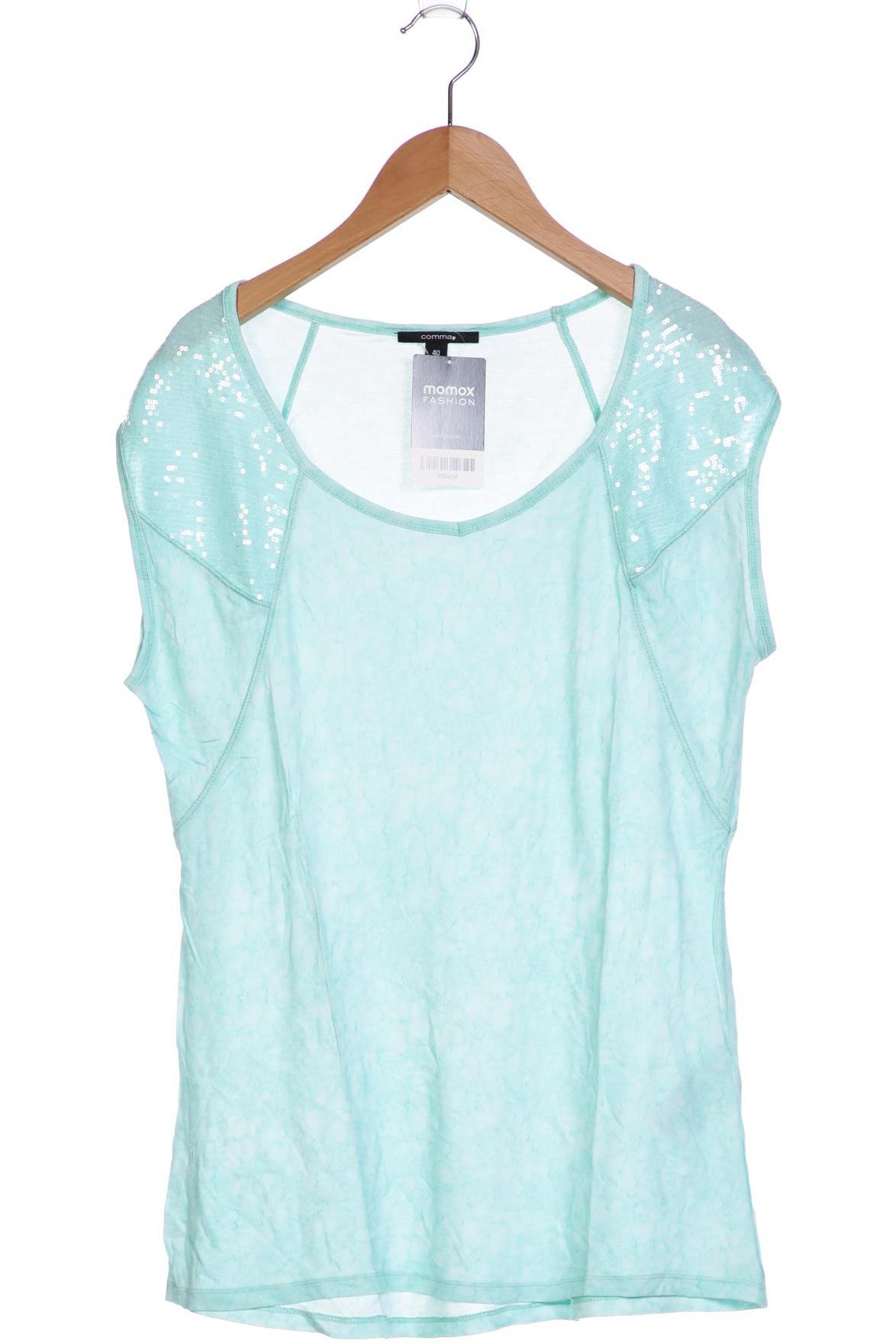 

Comma Damen T-Shirt, hellgrün, Gr. 40