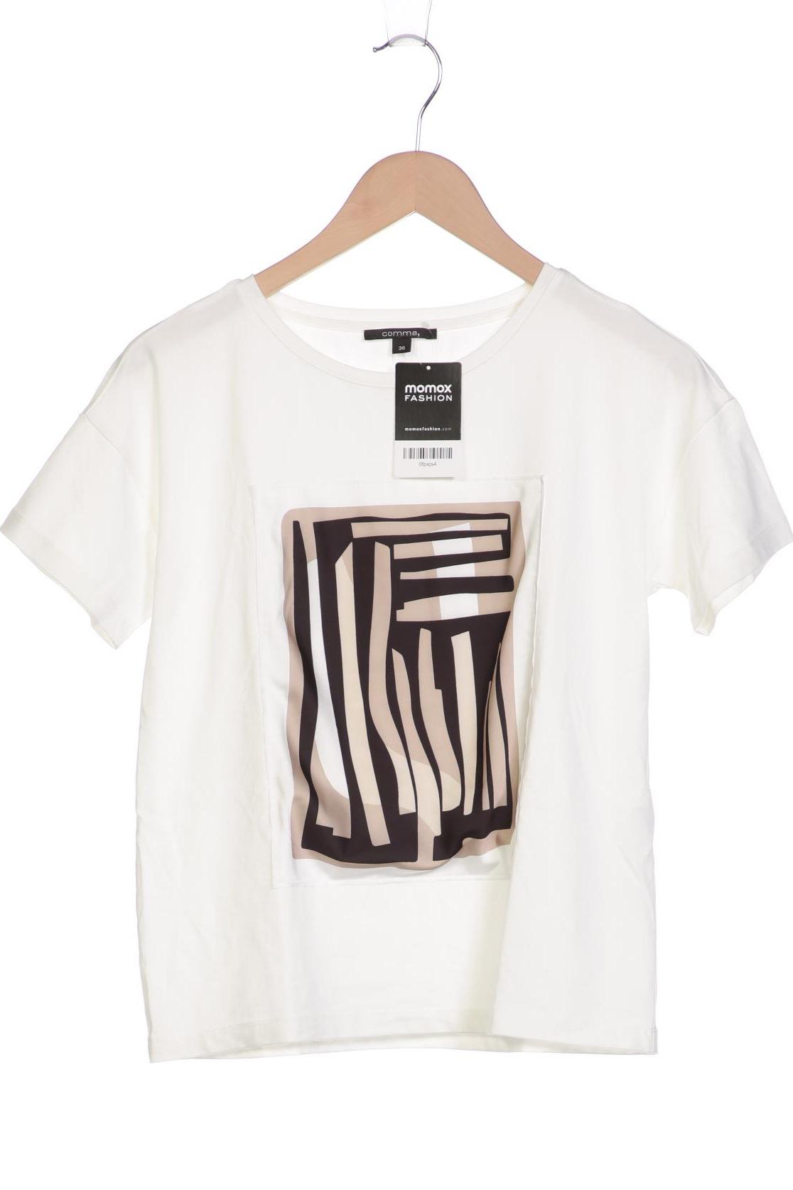 

Comma Damen T-Shirt, weiß