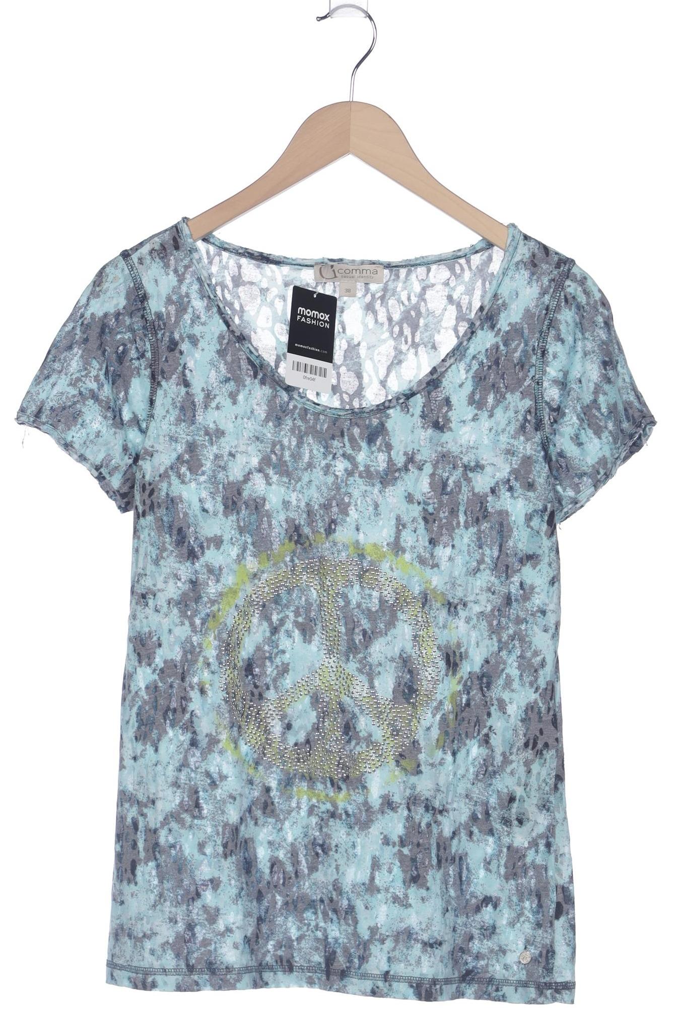 

Comma Damen T-Shirt, blau, Gr. 38