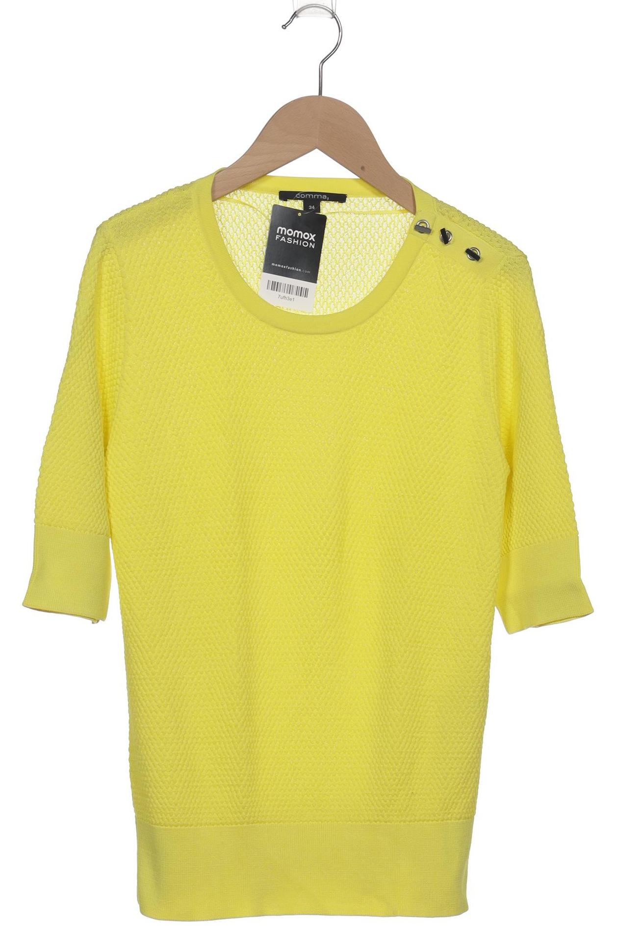 

Comma Damen T-Shirt, gelb, Gr. 34