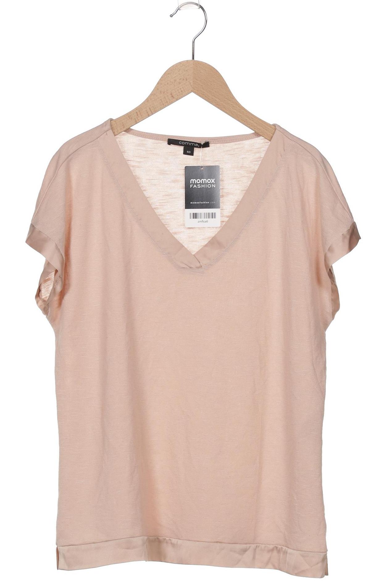

Comma Damen T-Shirt, beige, Gr. 40