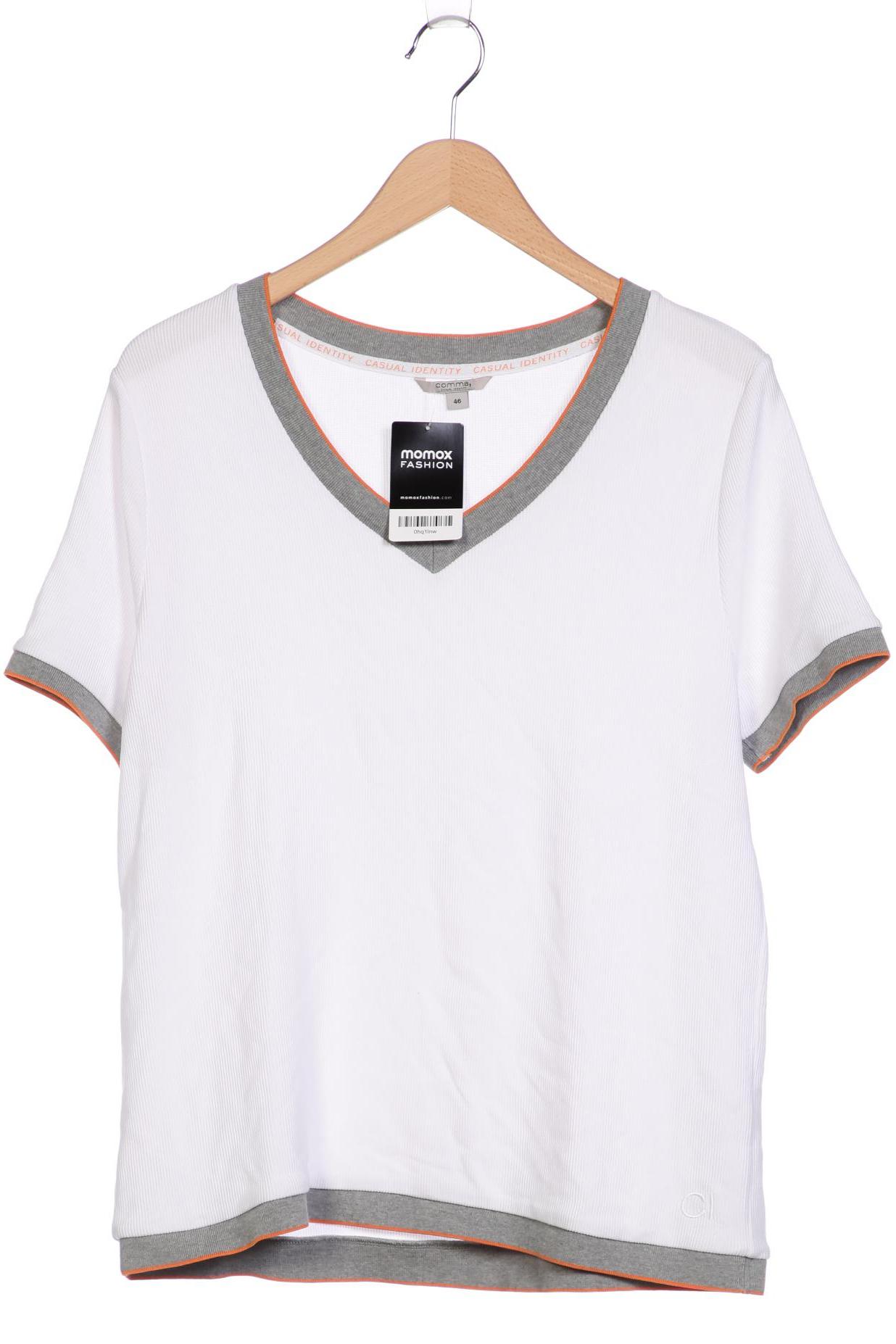 

Comma Damen T-Shirt, weiß, Gr. 46