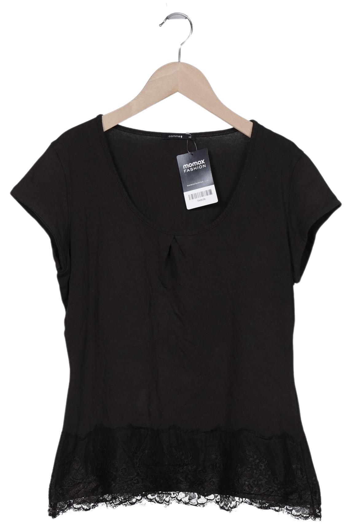

Comma Damen T-Shirt, braun, Gr. 40