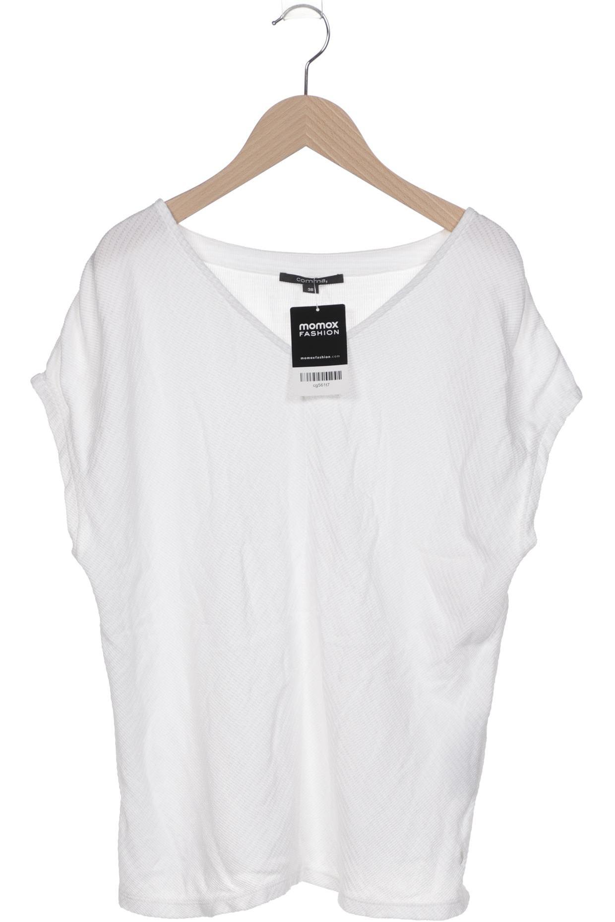 

Comma Damen T-Shirt, weiß, Gr. 38