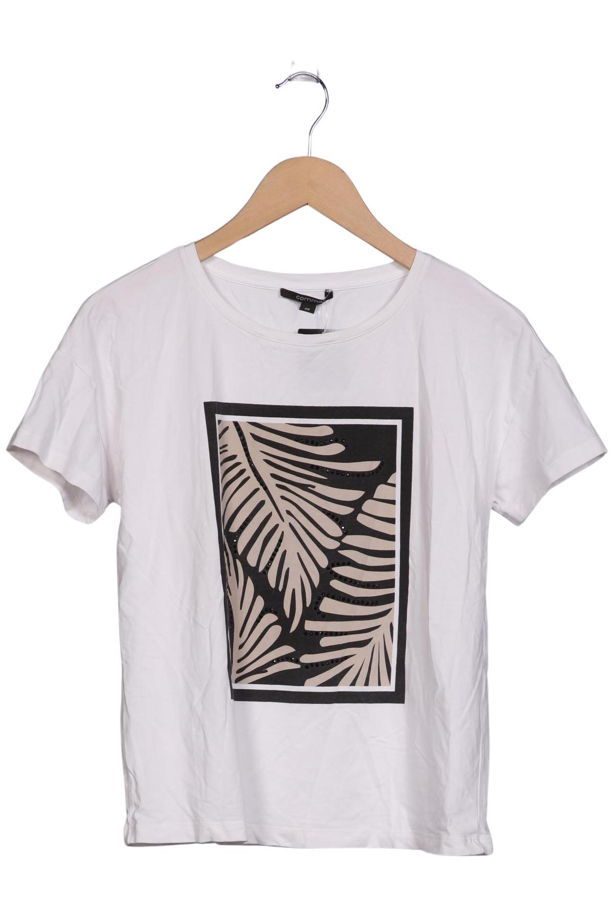 

Comma Damen T-Shirt, weiß, Gr. 36