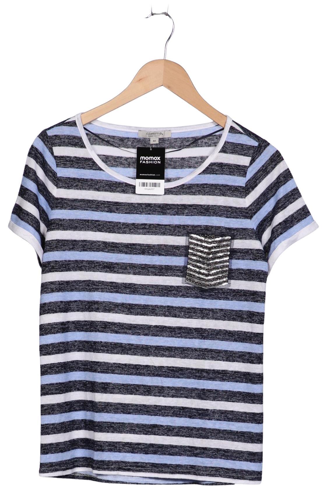 

Comma Damen T-Shirt, mehrfarbig, Gr. 40