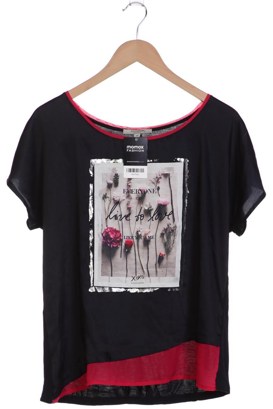 

Comma Damen T-Shirt, marineblau, Gr. 42
