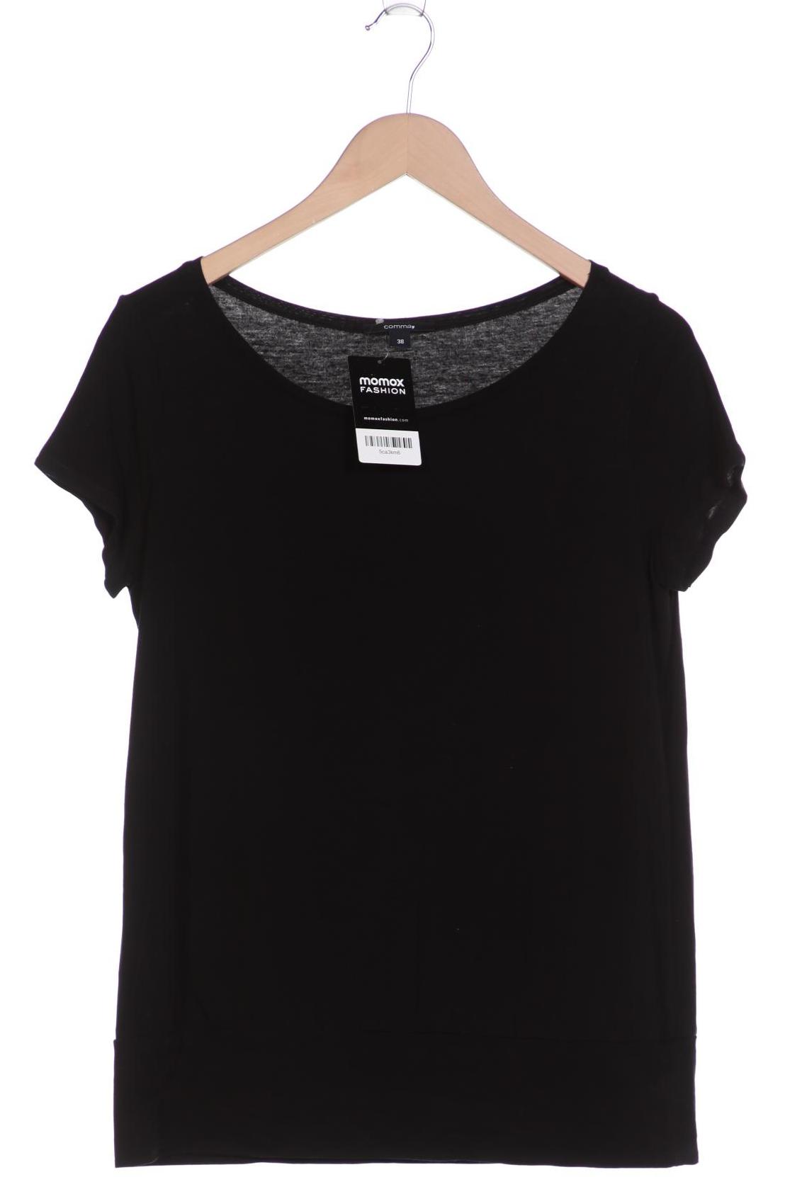 

Comma Damen T-Shirt, schwarz, Gr. 38