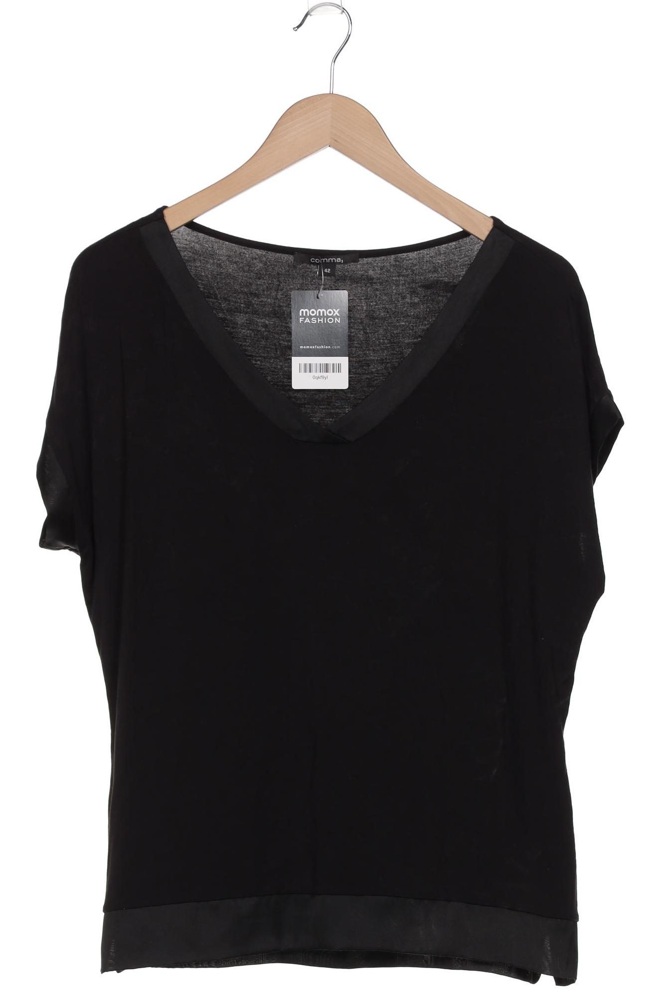 

Comma Damen T-Shirt, schwarz