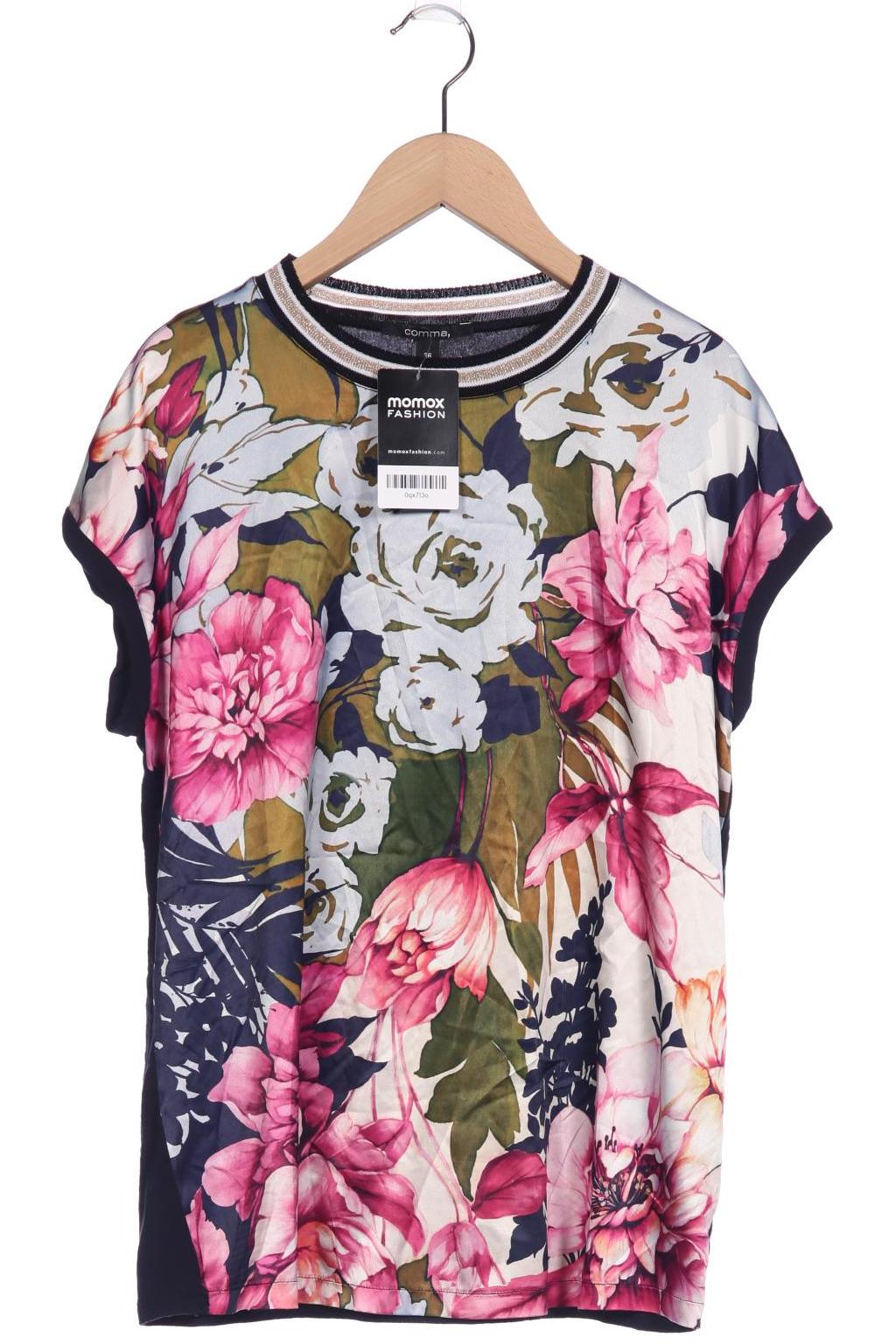 

Comma Damen T-Shirt, mehrfarbig