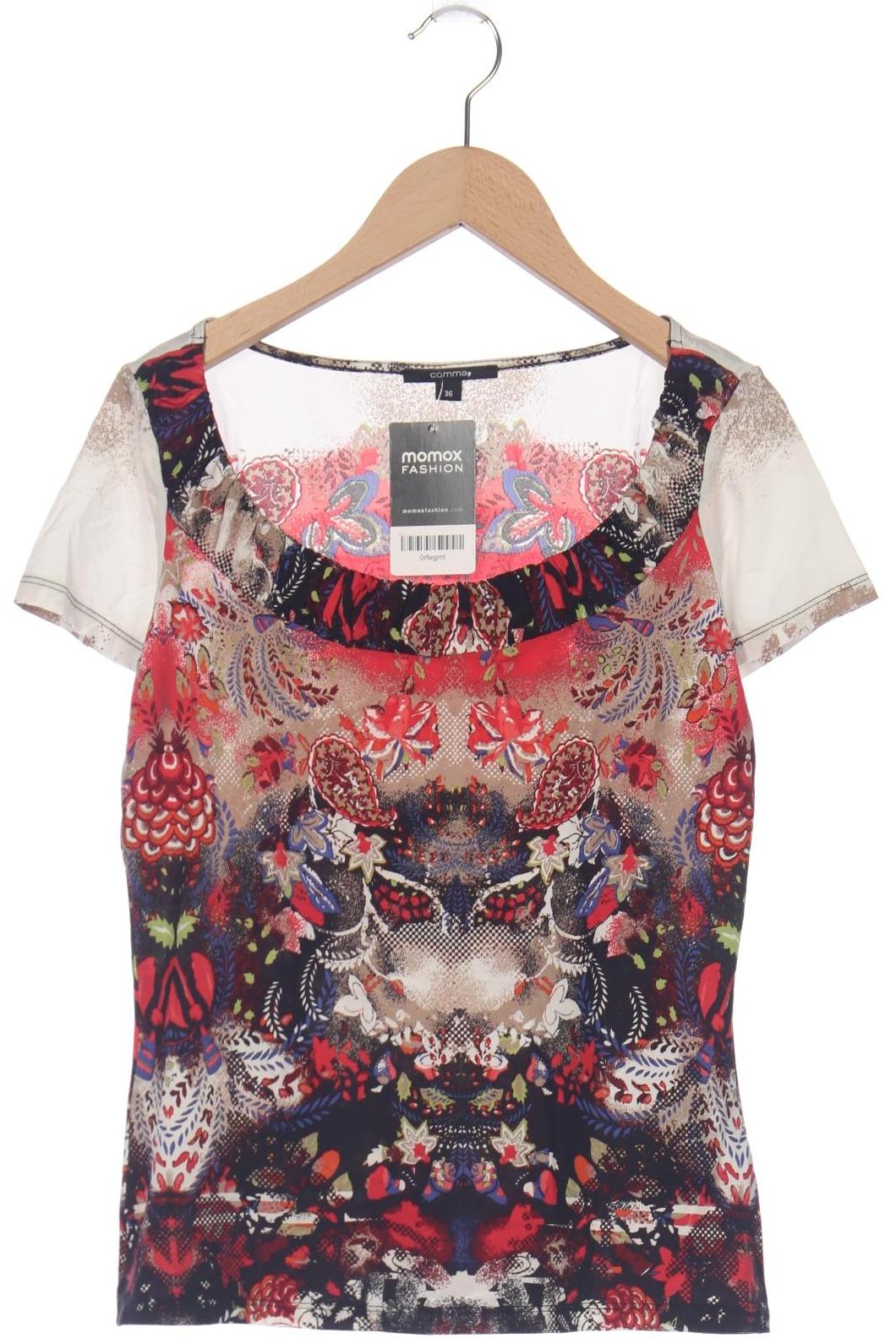 

Comma Damen T-Shirt, mehrfarbig, Gr. 36