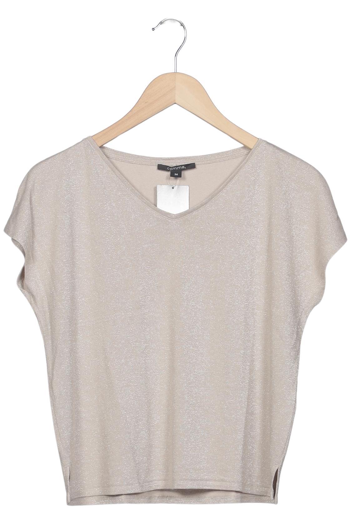 

Comma Damen T-Shirt, mehrfarbig, Gr. 34