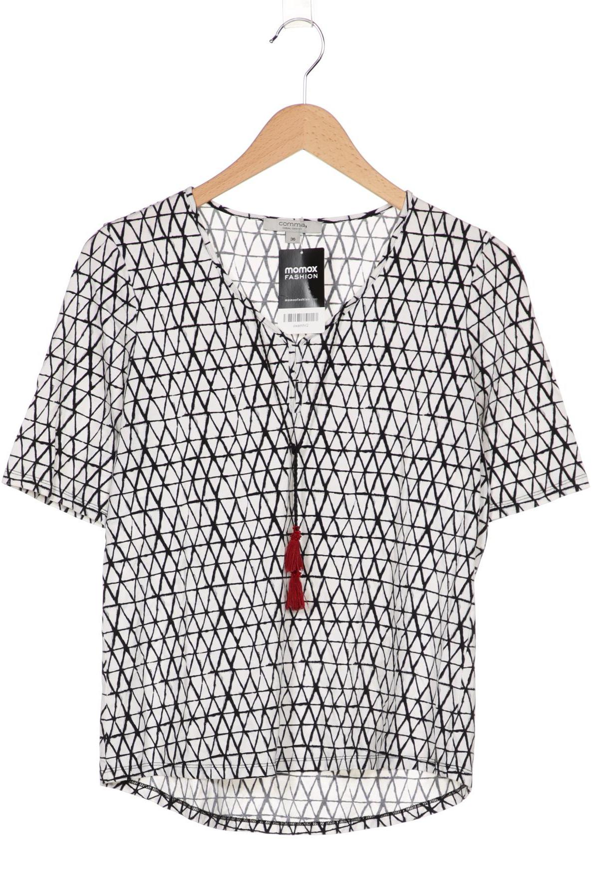 

Comma Damen T-Shirt, weiß