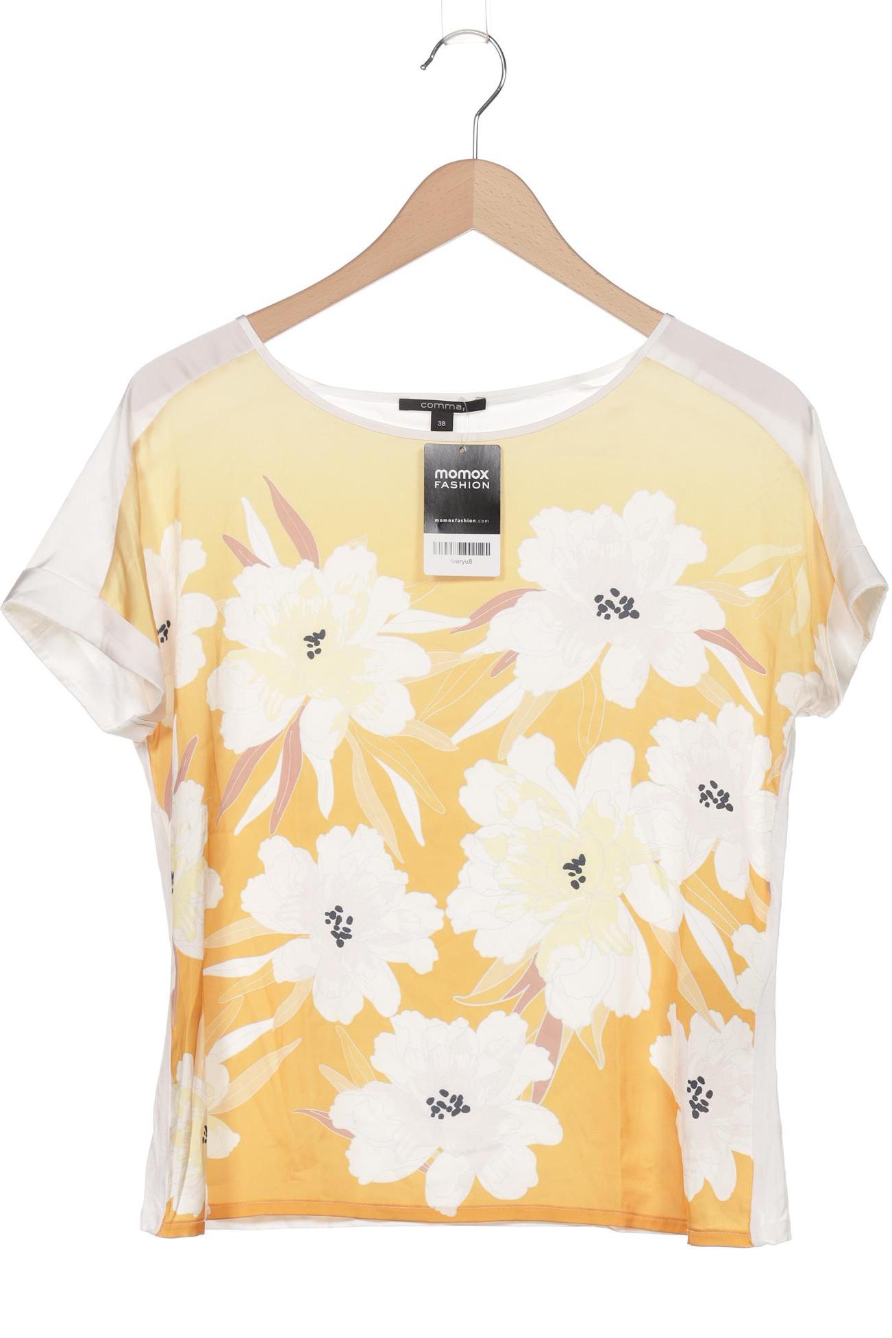 

Comma Damen T-Shirt, gelb, Gr. 38