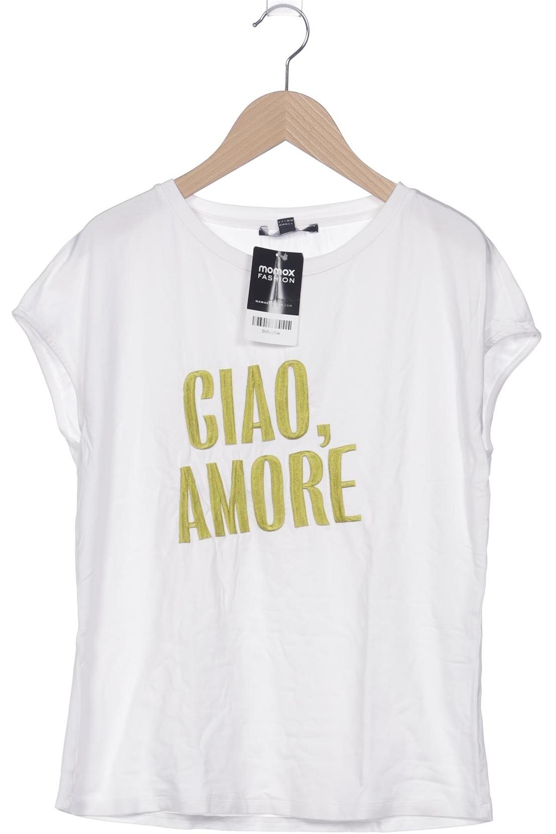 

Comma Damen T-Shirt, weiß, Gr. 34