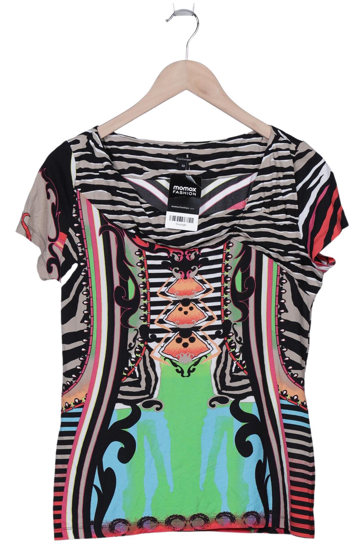 

Comma Damen T-Shirt, mehrfarbig, Gr. 42