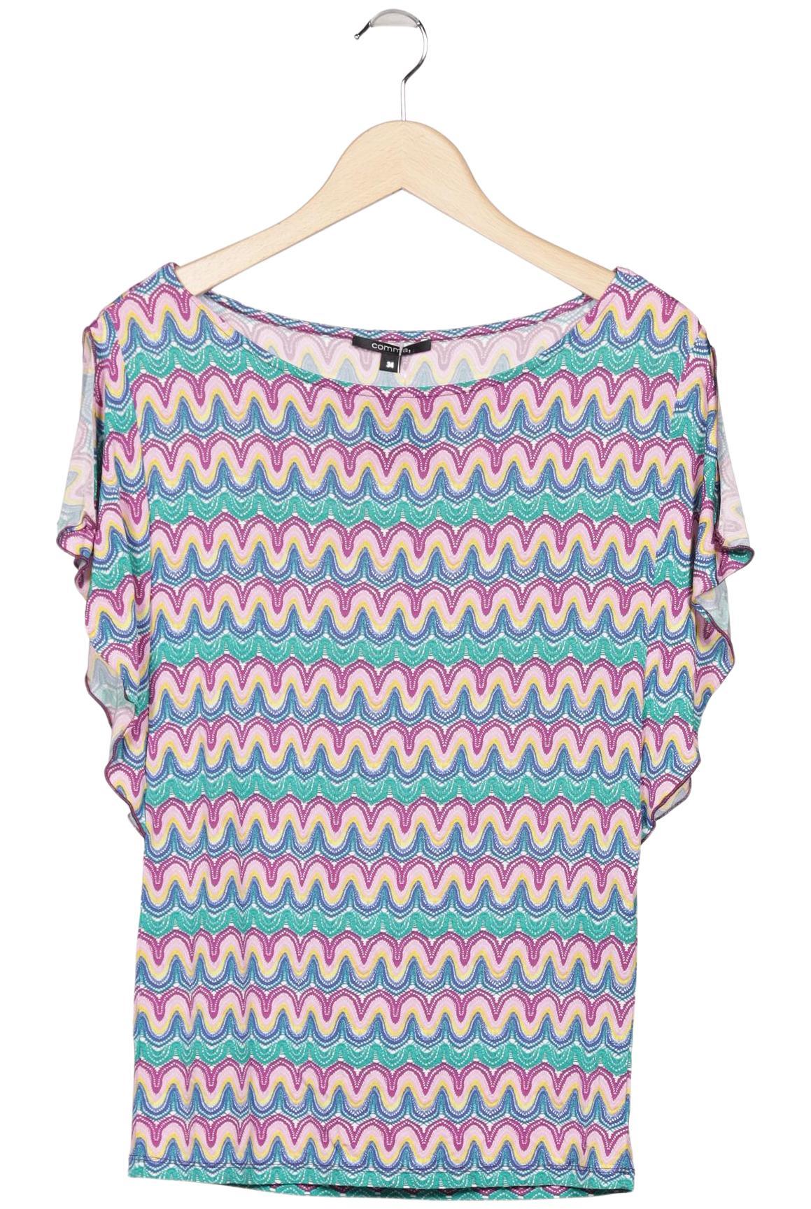 

Comma Damen T-Shirt, mehrfarbig, Gr. 34