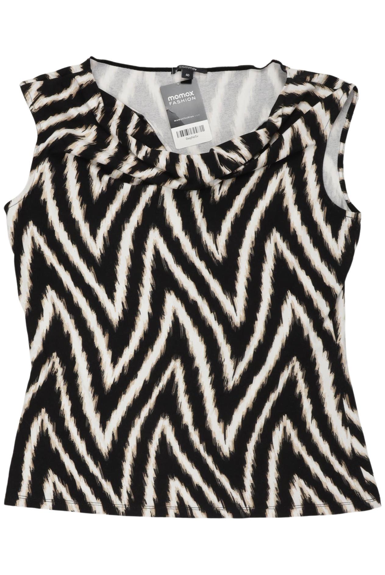 

Comma Damen T-Shirt, schwarz, Gr. 40