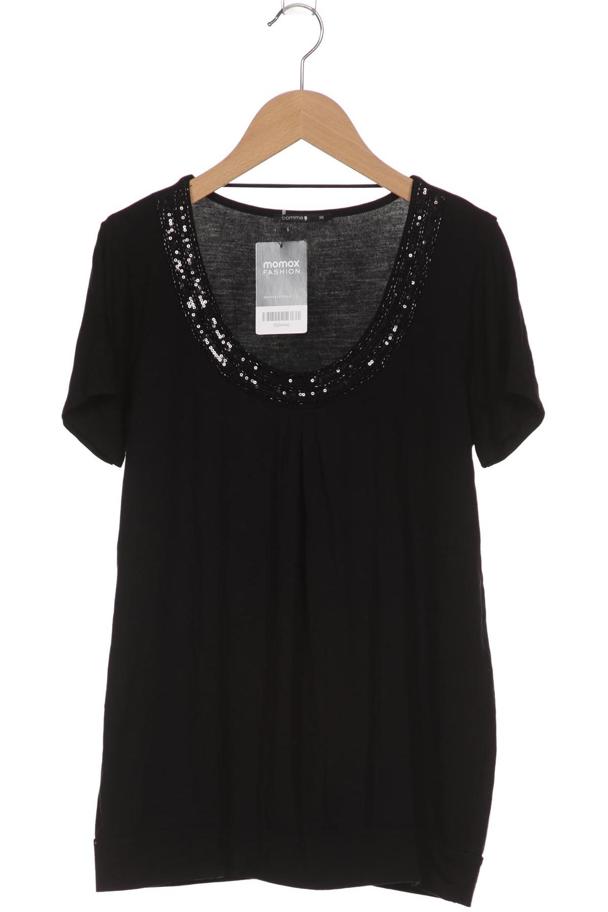 

Comma Damen T-Shirt, schwarz, Gr. 38