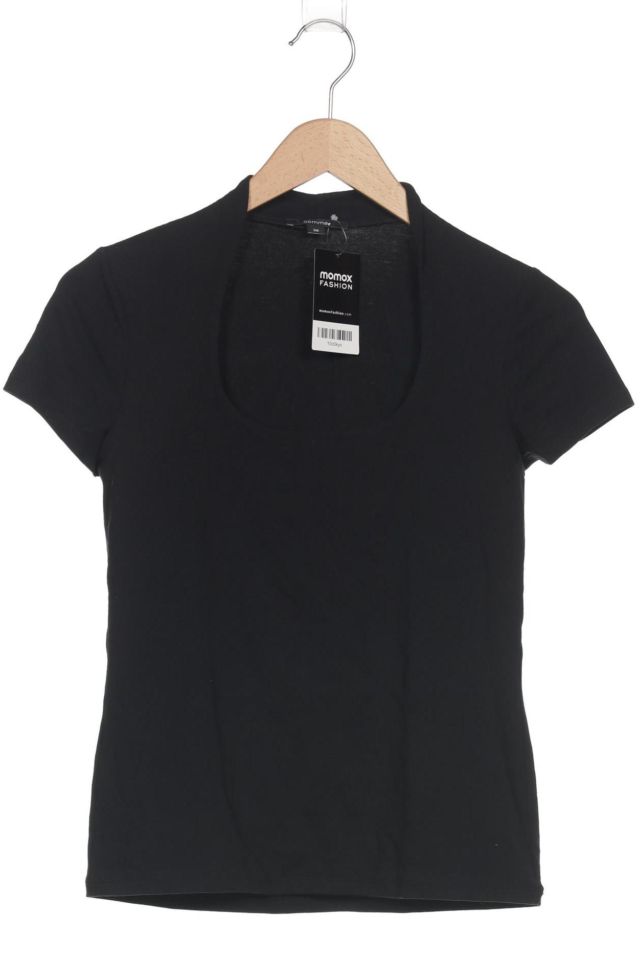 

Comma Damen T-Shirt, schwarz, Gr. 36