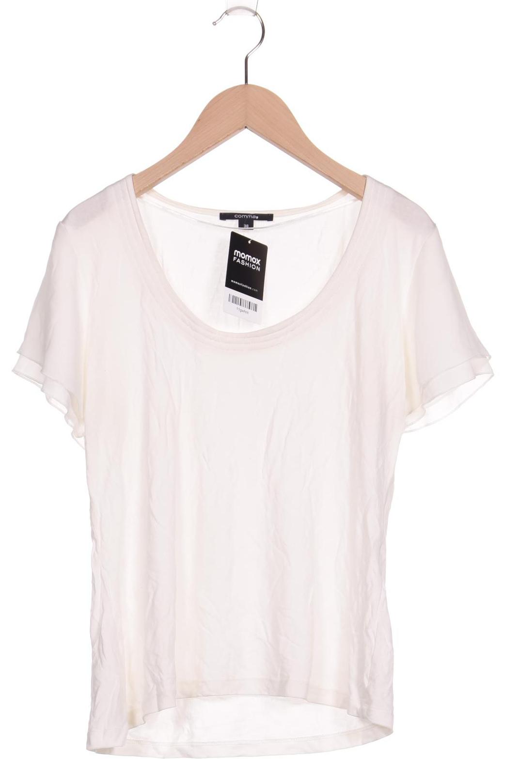 

Comma Damen T-Shirt, cremeweiß, Gr. 38