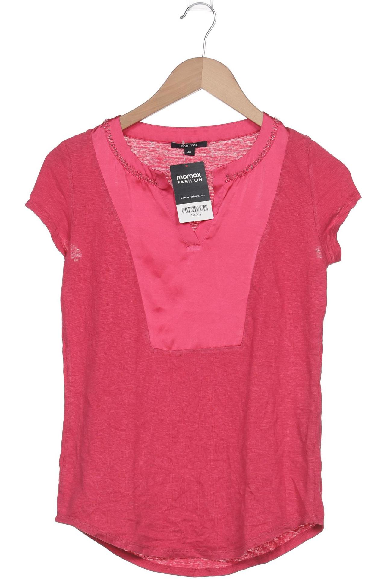 

Comma Damen T-Shirt, pink, Gr. 34